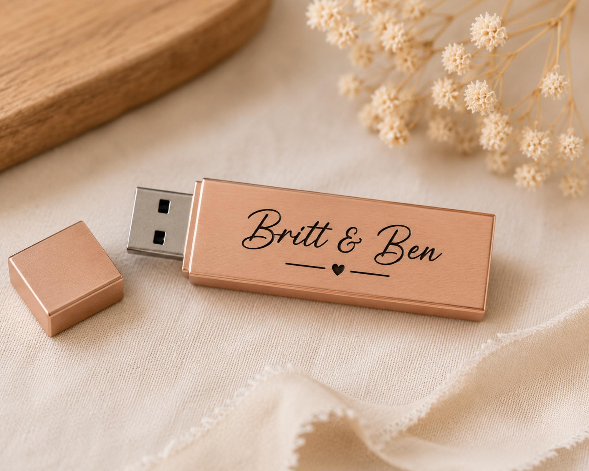 Engraved USB and printed album, delivered. sample 1