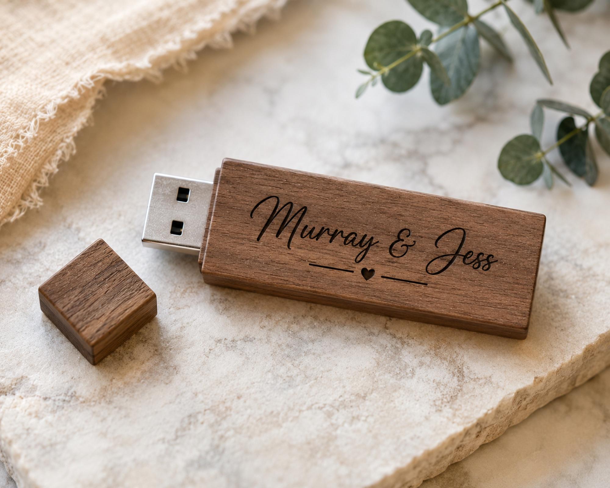 Engraved USB and printed album, delivered. sample 1